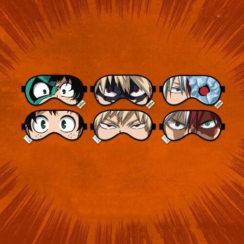 Anime My Boku no Hero Academia Izuku Shoto Bakugo Cosplay Costume Midoriya Sleeping Mask Eyeshade Eyepatch New