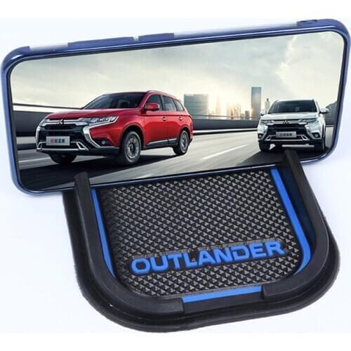 Car Phone Holder Anti Slip Mat for Mitsubishi Outlander 2013 2014 2015 2016 2017 2018 2019 2020 Mobile navigation pad Accessorie
