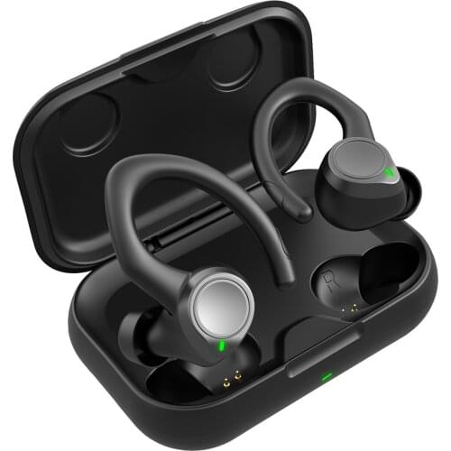 BE1036 True Wireless Headphones BT 5.1 Ear Hook Earbuds with Dual Mic Music Earphone IPX5 Waterproof Sports Headset