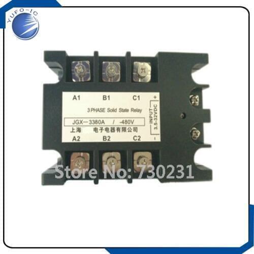 Free Shipping 80A DC to AC 3.5-32VDC/480VAC 3 Phase SSR Solid State Relay + Indicator Light