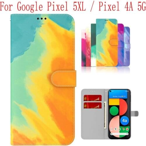 Sunjolly Case for Google Pixel 5XL Pixel 4A 5G Wallet Stand Flip PU Phone Case Cover coque capa Case Cover