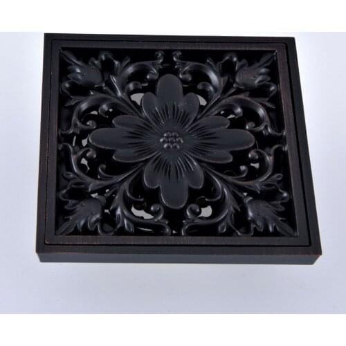 Black Oil Rubbed Brass Bathroom Floor Anti-odor and Insect-Proof Shower Drain Dhr066