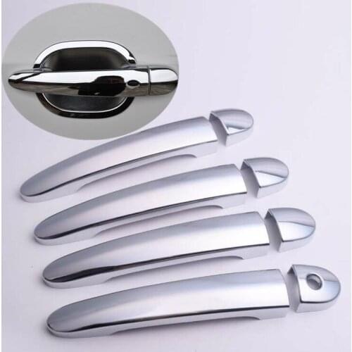 New Chrome Car Door Handle Cover Trim For Chery Tiggo 5 Tiggo5 2014 2015 2016 2017 2018 Sticker Car Styling Overlay