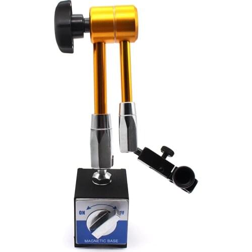 385mm 60-50-50 Gold Dial Indicator Gauge Universal Magnetic Base Holder Strong Magnetic Precision Indicators Measurement Tool