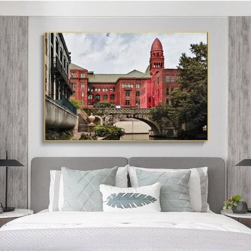 River Walk San Antonio Texas USA Canvas Painting Posters and Prints Wall Art Picture for Living Room Home Decoration Cuadros