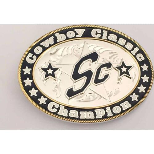Cowboy Classic Champion SC Star Belt Buckle suitable for 4cm wideth belt with continous stock