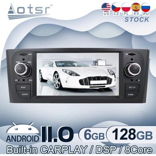 Android 11 For Punto Linea 2005 2006 2007 2008 2009 Car Radio GPS Navigation Multimedia Video Player Stereo Audio Head Unit
