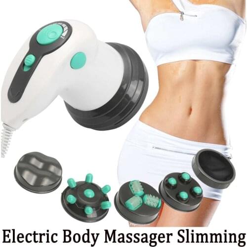 6 in 1 Full Relax Tone Spin Body Massager 3D Electric Full Body Slimming Massager Roller Cellulite Massaging Smarter Device
