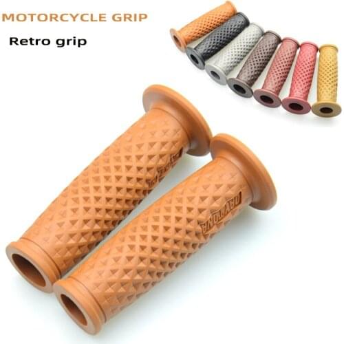 Motorcycle Modification Retro Handlebar Protective Rubber Cover Grip Cover 7/8" 22mm Handlebar Old-fashioned Motorcycle General