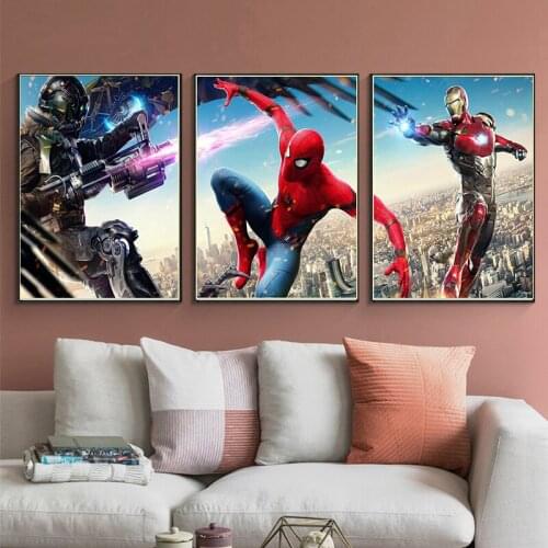 Marvel Avengers Superhero Posters 5D DIY Diamond Painting Full Drill Cross Stitch Kits Diamond Mosaic Embroidery Home Decor Gift