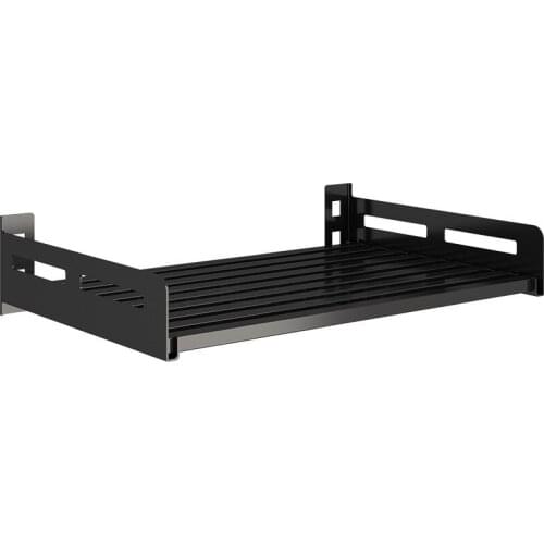 Stainless steel no punch kitchen microwave oven shelf household wall mounted oven wall storage bracket