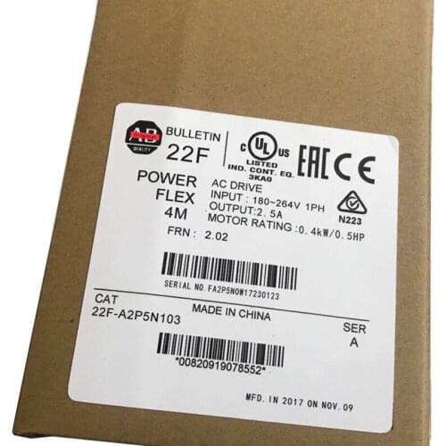 Original Factory Agent, New Original 22F-A2P5N103 220V 0.4KW