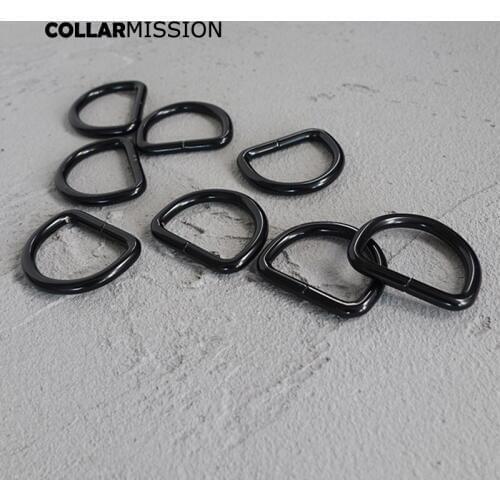 Retailing D rings for 25mm Webbing Dog Collar Chain leather belt Plated metal buckle Semi ring Ribbon clasp Knapsack belt DK25HX