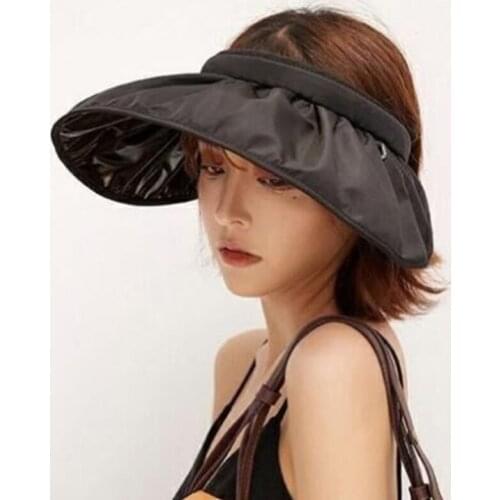Foldable No Top Cap Roll Up Sun Visor Hat Headband Open Top UV Protection Baseball Cap Beach Hiking Sports
