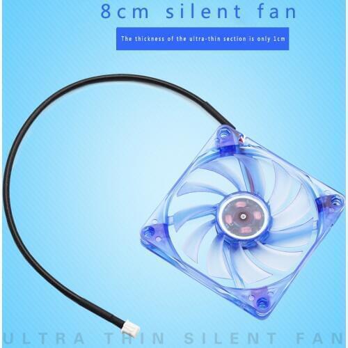 8cm power supply fan ultra-thin HTPC Micro M-ATX SFX small power cooling fan mute