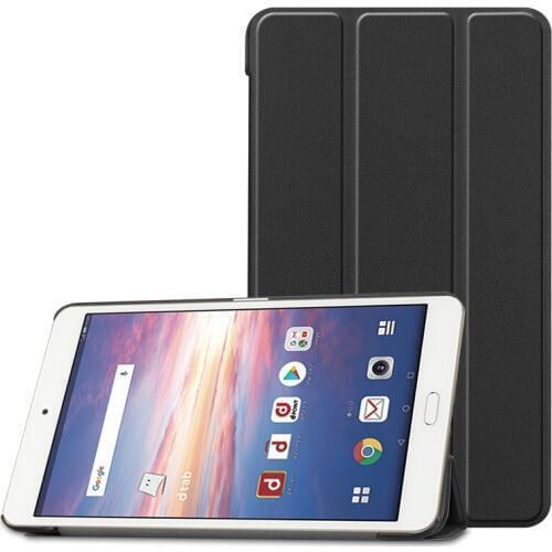 Book Flip Ultra Slim PU Leather Case for Docomo Dtab Compact D-02K Dtab-02K 8.0 inch Tablet Cover NO Wake Up Sleep Functions