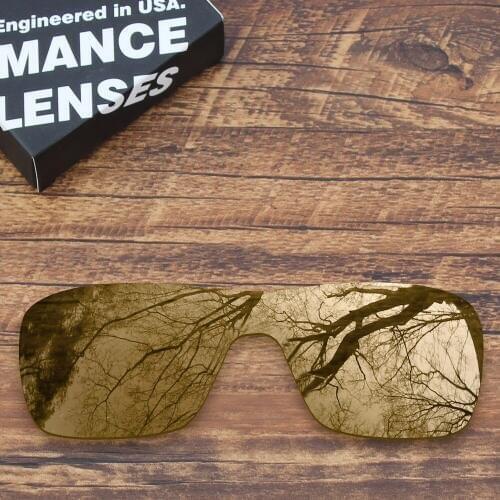 ToughAsNails Polarized Replacement Lens for Oakley Turbine Rotor Sunglasses Peach Gold (Lens Only)