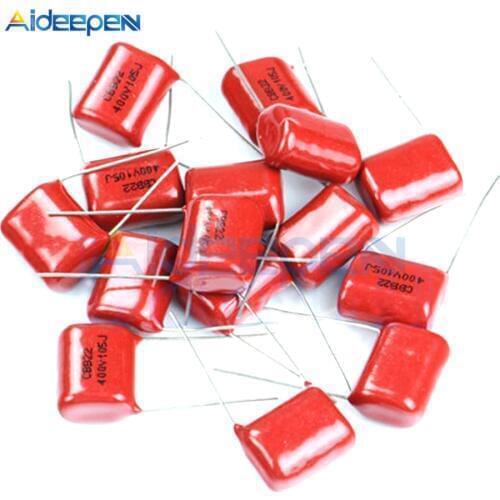 10pcs CBB22 Capacitor 105 400V 105J 400V 1uF P20 CBB22 Leg Distance 20MM