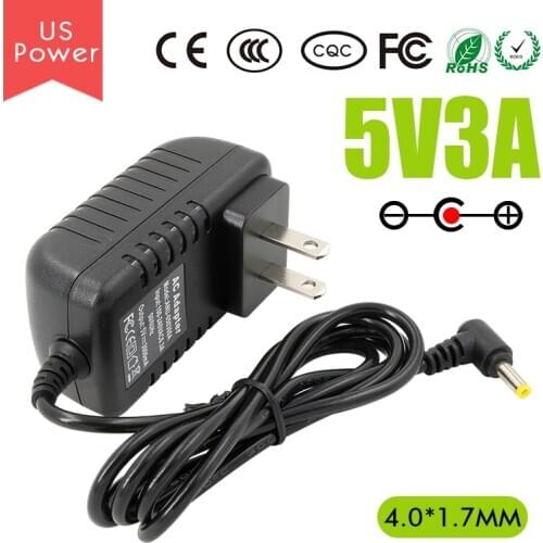 Orange Pi 5V/3A AC to DC US Power Adapter for Orange Pi, Not Suitable With OPI Zero/Zero plus2/2G-IOT