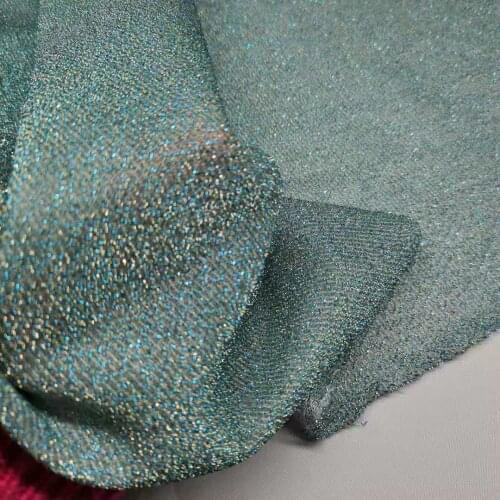 Shiny Fabric Glittery Metallic Poly Colorful Bling Party Decoration Craft Shimmer Doll Cloth Material