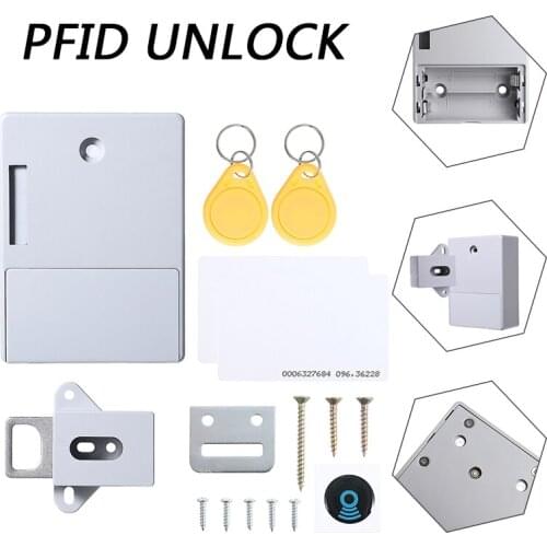 High Quality Electronic Smart RFID Door Lock Hidden Automatic Digital Keyless Security Card RFID Door Lock Programmable