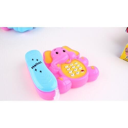 Toys phone The Elephant Music Telephone Electric Light-emitting Toys For Children Educational Unisex Plastic 2-4 Years 2020