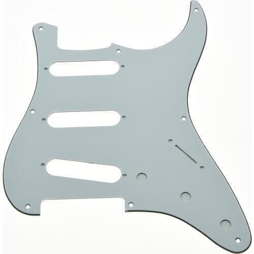 KAISH USA Vintage ST Guitar Pickguard Scrach Plate White 3 Ply Fits for Fender