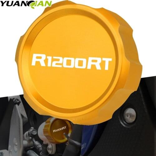 Motorcycle Rear Brake Master Cylinder Reservoir Cover Cap CNC Aluminum For BMW R1200RT R 1200 RT 2004-2014 2008 2009 2010 2013