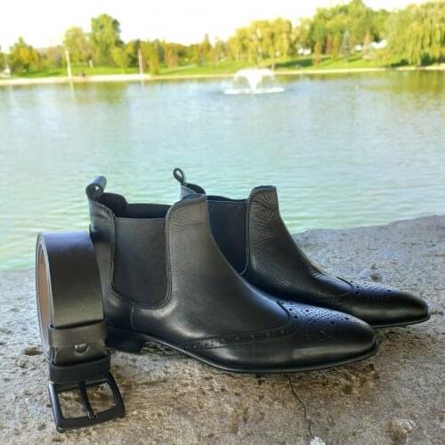 Hand Made Genuine Leather Chelsea Boat, looks perfect for the days you are dressed to impress, can be worn easily with a suit