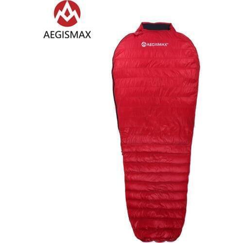 AEGISMAX MINI new upgra Nano Series Ultralight Camping Mummy White Goose Down Sleeping Bag 3 Season Hiking