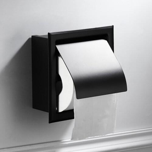 Stainless Steel Bathroom paper towel holder household toilet flip waterproof toilet paper box square paper towel box