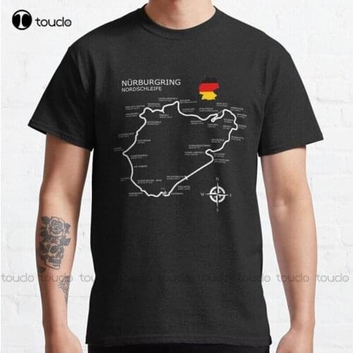 New The Nurburgring - Nordschleife Nikki Lauda Ayrton Senna Classic T-Shirt Cotton Tee Shirt S-5Xl