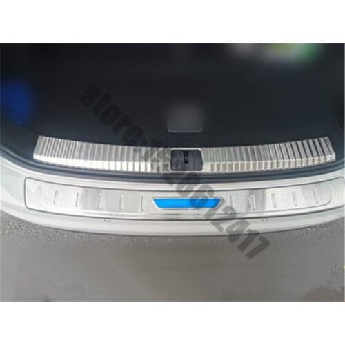 Stainless steel Rear Bumper Protector Sill Trunk Tread Plate Trim Car styling For Volkswagen Touran L 2016-2021