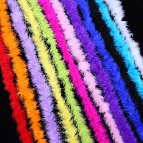 Plume Fluffy Turkish Feather Boa Turkey Strip Scarf Clothing Accessories Feathes Costume Party Wedding Decoration Crafts 4-5cm