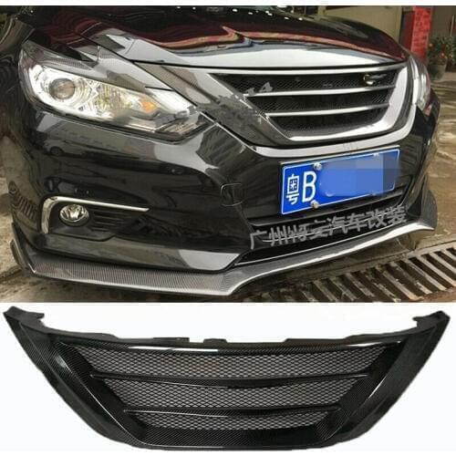 Carbon fiber Front Center Grill Grille for Nissan Altima Teana 2016 2017 2018