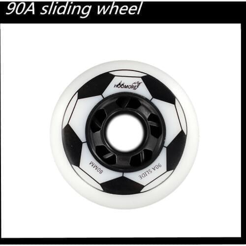HOOMORE Slide 90A Skating Wheel 72mm 76mm 80mm Inline Skates Roller Wheel Brake Football Soccer for SEBA HV High KSJ Slalom FSK