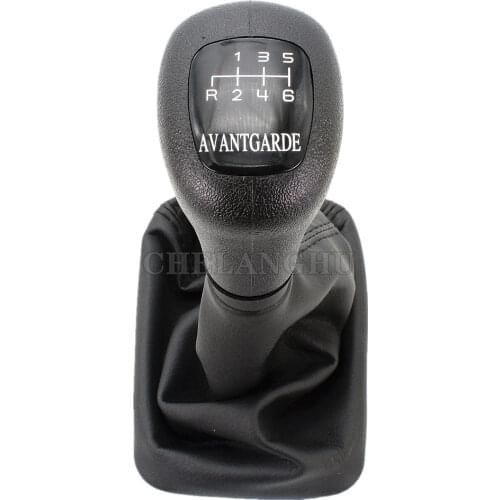 For Mercedes Benz W202 C (93-01) W208 CLK (97-03) W210 E (95-03) Car Styling 6 Speed Car Stick Gear Shift Knob With Leather Boot
