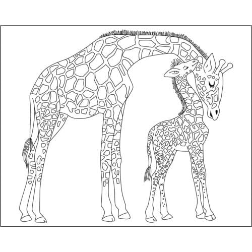 Giraffe Transparent Silicone Clear Rubber Stamp Sheet Cling Scrapbooking DIY Cute Pattern Photo Album PaperCard Decor
