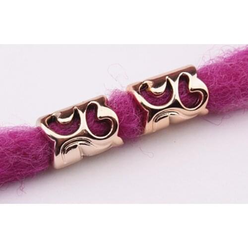 10pcs Gold-plated Plastic Clip Buckle Dreadlock Cuff Fashion Wig Decorative Mini Braid Hair Extension Ring Out Beads Accessories