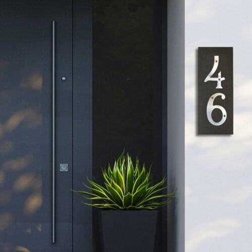 15 cm Big Satin Nick House Number Floating Sign Modern Door Numbers Building Signage Outdoor Huisnummer Numeros Casa Address
