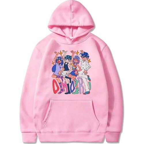 2021 Funny Game Aubrey And Hero Omori Hoodies Pullover Men Fashion Cartoon Graffiti Print Harajuku Casual Loose Sweatshirt Men