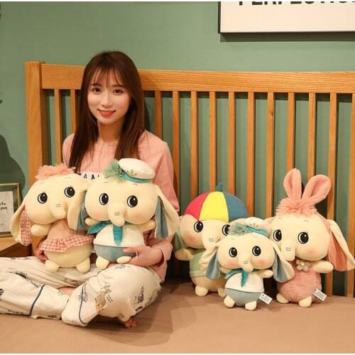 25/32cm Kawaii small elephant plush toy elephant soft stuffed doll children birthday gift baby appease doll