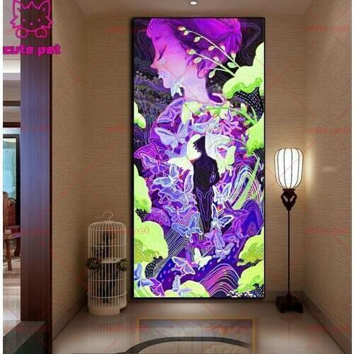 Diamond painting art 5d Fantasy abstract woman diy handmade embroidery kits full square/round drill home decor diamond art large