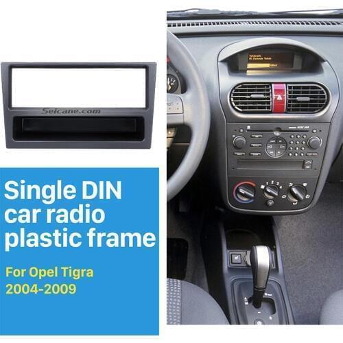 Seicane Single Din Car Radio Fascia Trim Kit for OPEL Corsa (C) Meriva Omega (B) Vectra Vivaro Frame Surround Panel Stereo Dash