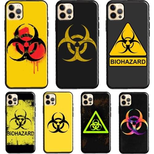 Biohazard Symbol Logo Soft Case For iPhone 12 Pro Max Mini X XR XS Max SE 2020 8 7 Plus 11 Pro Max Phone Cover
