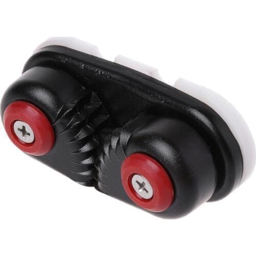 Black Aluminium Nylon Clip Cord Lock Cam Cleat Sailboat Kayak Dinghy Accessory