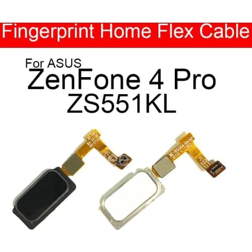 Home Button Fingerprint Sensor Flex Cable For Asus ZenFone 4 Pro ZS551KL Menu Fingerprint Scanner Return Key Repair Parts