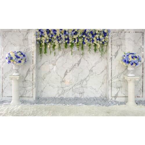 HUAYI Photography Backdrop Solid Backdrop Wedding Backdrops Bouquets White Title Wall Decoration Photo Booth Drops XT-7331