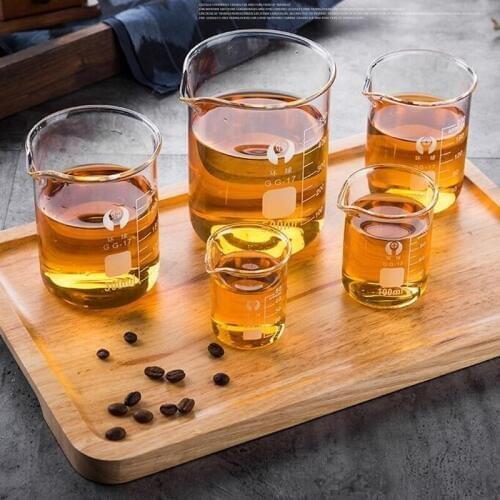 Kitchen measuring tool glass measuring cup scale household baking milliliter glass milk measuring cup