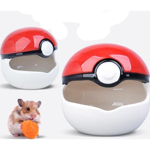 1pc 14*16cm Summer Cooling Ceramic Cartoon Ball Shell Shape Small Pet Animal Sugar Glider Cage Hamster Cage Bed House Nest Toy